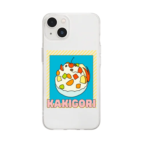 カキ氷 Soft Clear Smartphone Case