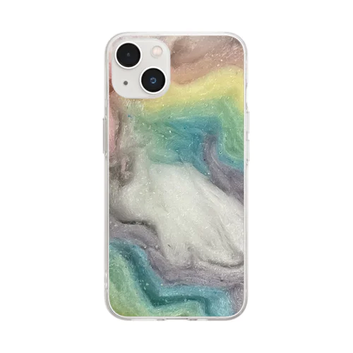 わたあめ Soft Clear Smartphone Case