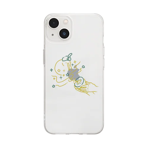 キウイの精 Soft Clear Smartphone Case