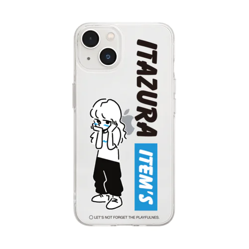 赤面GIRL Soft Clear Smartphone Case