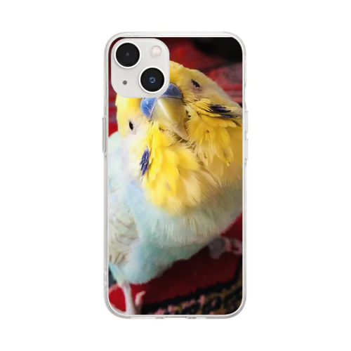 セキセイインコのBOちゃん Soft Clear Smartphone Case