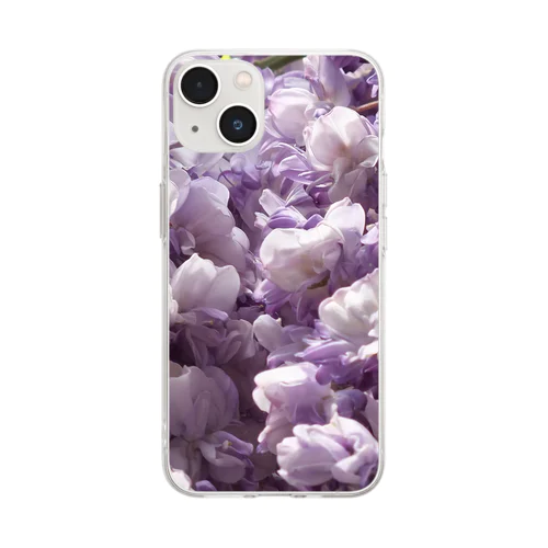 あふれるお花 Soft Clear Smartphone Case