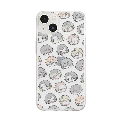 キチ健 Soft Clear Smartphone Case