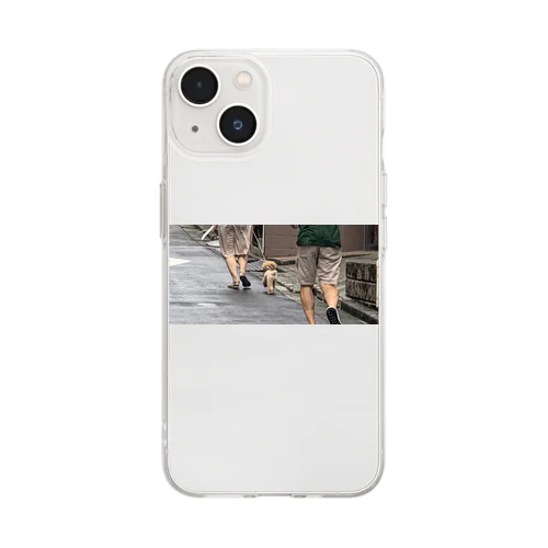 ランニングまぎれ犬 Soft Clear Smartphone Case