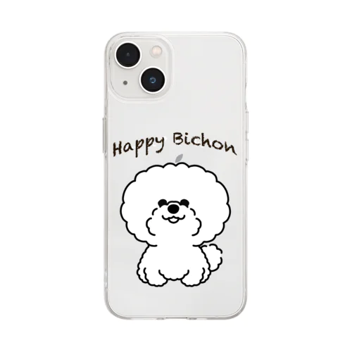 Happy Bichon ソフトクリアスマホケース