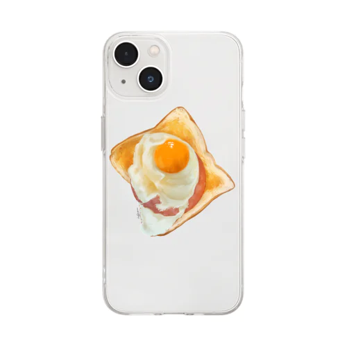 Ham and Egg Soft Clear Smartphone Case