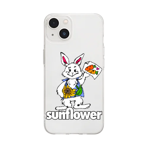 sunflower Radhissyuちゃん Soft Clear Smartphone Case