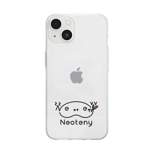 Neotenyロゴ Soft Clear Smartphone Case