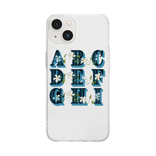 Flower Alphabet Soft Clear Smartphone Case