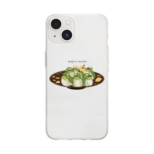 メジロ餅 Soft Clear Smartphone Case