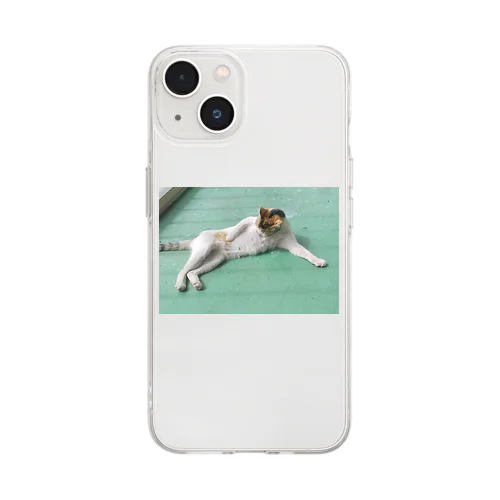 野良猫たまりん Soft Clear Smartphone Case