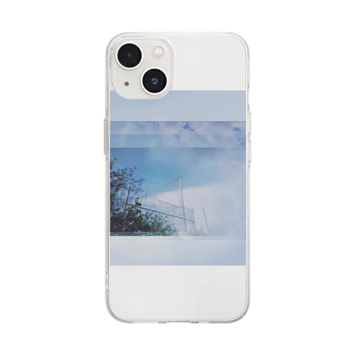 校庭の空 Soft Clear Smartphone Case