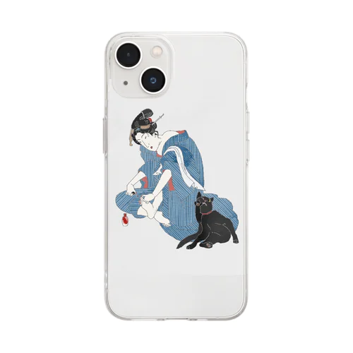 ビューティー選手権　#かみぐせ絶好調 Soft Clear Smartphone Case