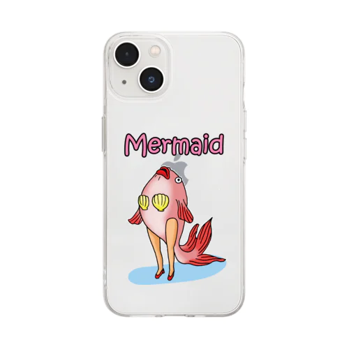 マーメイド金魚・恍惚 Soft Clear Smartphone Case