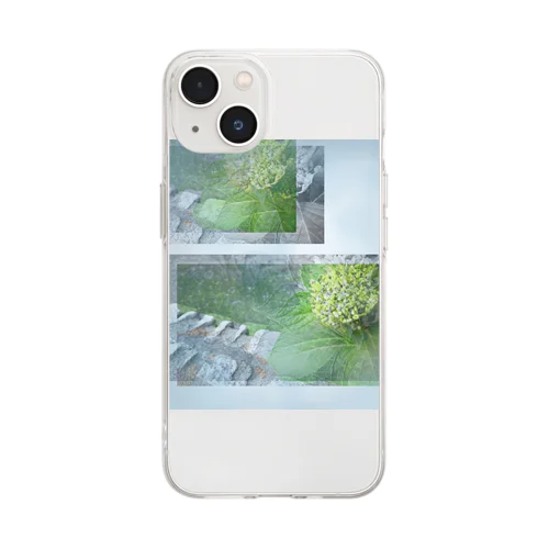 アジサイ Soft Clear Smartphone Case