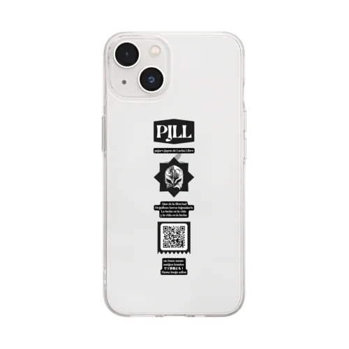 PJLL LINE BLACK Soft Clear Smartphone Case