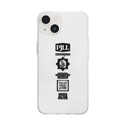 PJLL LINE BLACK ソフトクリアスマホケース