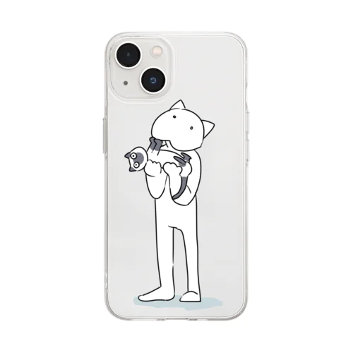 ケツネコシリーズ Soft Clear Smartphone Case