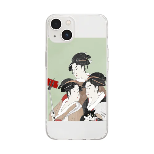 自撮り界隈女子 Soft Clear Smartphone Case