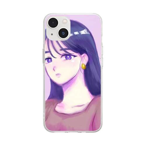 おんなのこ Soft Clear Smartphone Case