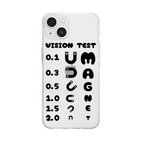 視力検査 Soft Clear Smartphone Case