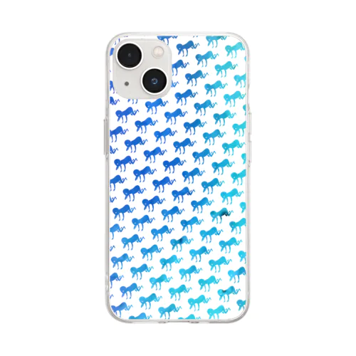 鳥の群れ Soft Clear Smartphone Case