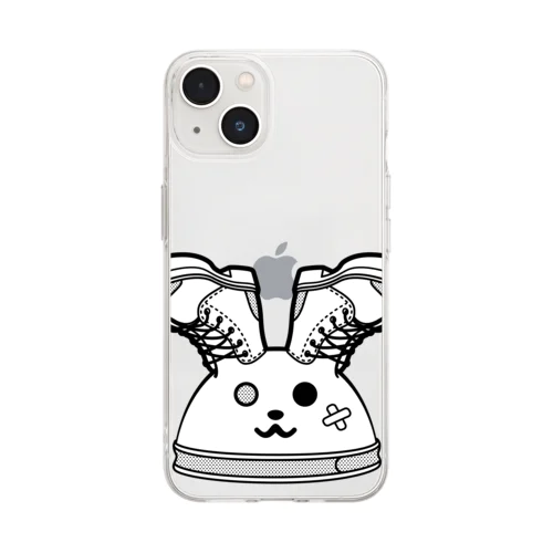 うさみみウォーク/コルセット Soft Clear Smartphone Case