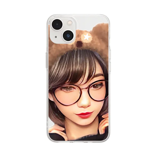 Bear Girl ☆◡̈⋆ Soft Clear Smartphone Case