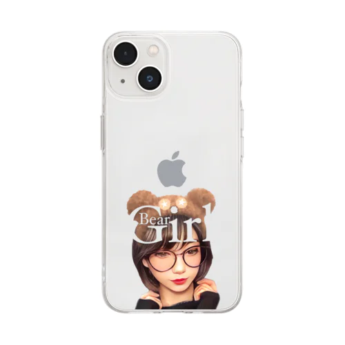 Bear Girl ☆◡̈⋆ Soft Clear Smartphone Case