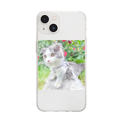 scottishfold_tororo Soft Clear Smartphone Case