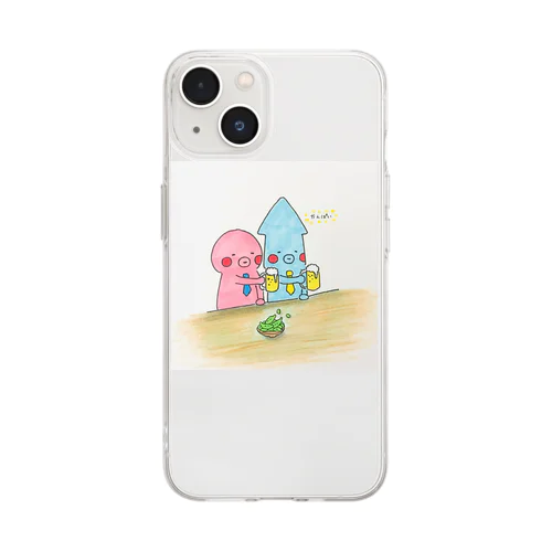 ノンアルコールだよ Soft Clear Smartphone Case