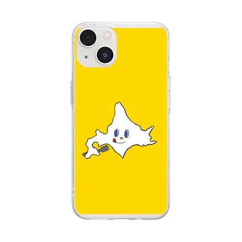 くいしんぼ北海道くん Soft Clear Smartphone Case