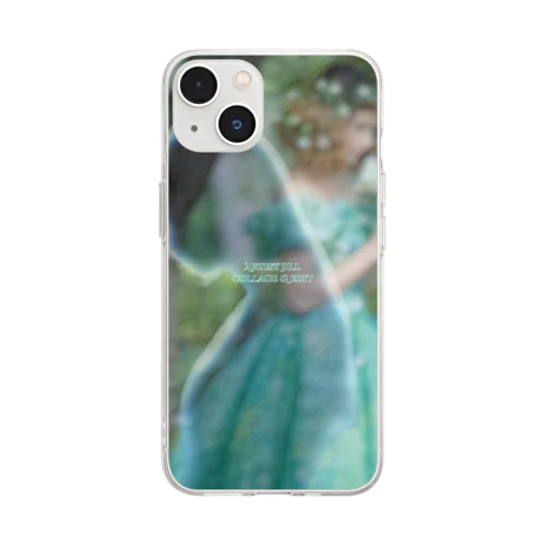 美しい緑と女性たち Soft Clear Smartphone Case