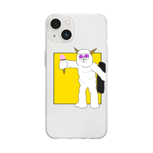 大好きアイスクリーム Soft Clear Smartphone Case