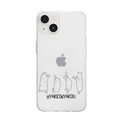 百鬼猫行-HYAKKINYAKOU- Soft Clear Smartphone Case