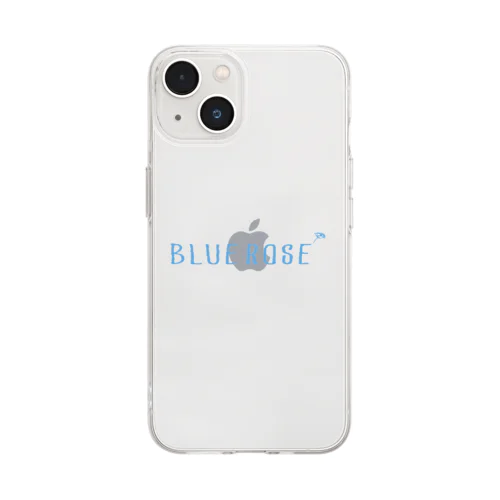 BLUE ROSE Soft Clear Smartphone Case