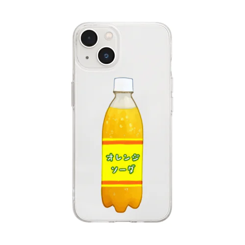 オレンジソーダ_220707 Soft Clear Smartphone Case