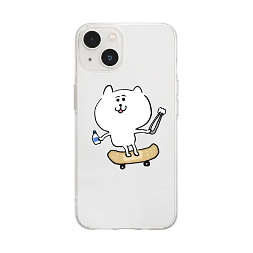 救急ネコチャン Soft Clear Smartphone Case