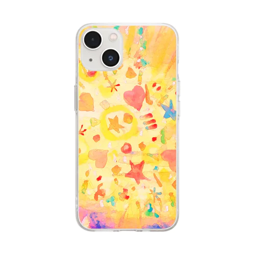 ⭐︎♡ (イエロー) Soft Clear Smartphone Case