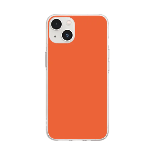 和色～照柿（てりがき）～ Soft Clear Smartphone Case