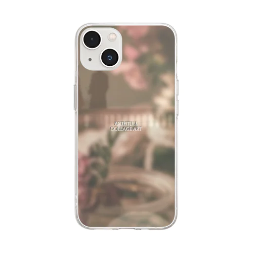 パリ＊ヨーロッパ風＊美しいコラージュアート Soft Clear Smartphone Case