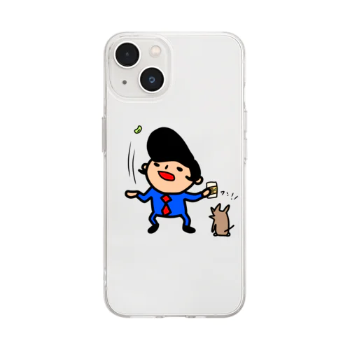 曲食べ Soft Clear Smartphone Case