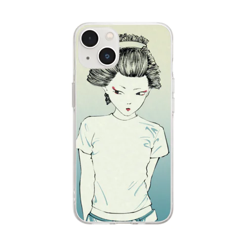 『平成舞妓』 Soft Clear Smartphone Case