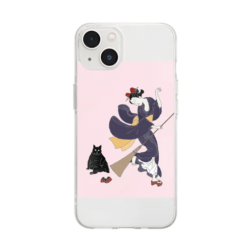 働く気のない猫ジジ　Jiji’s delivery service Soft Clear Smartphone Case