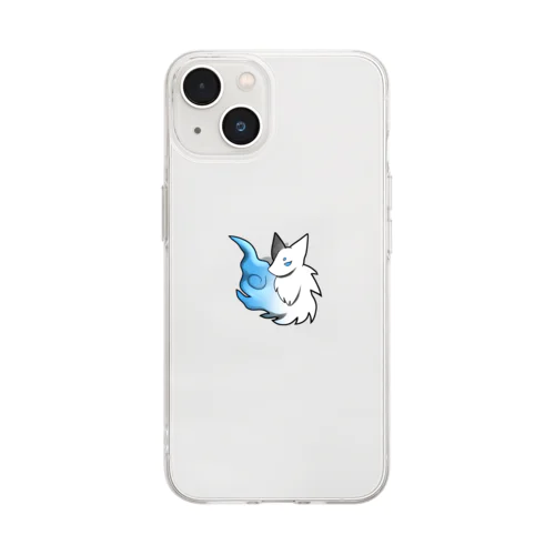 ゆっくりダークフォックス Soft Clear Smartphone Case