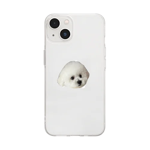 ビションフリーゼのセトくん　白目チラリ2 Soft Clear Smartphone Case