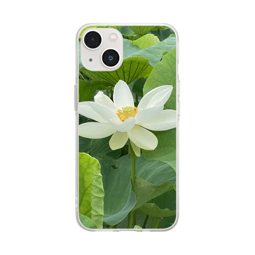 レンコンの花 Soft Clear Smartphone Case