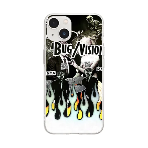 BUG/ VISION 1stフライヤーiphoneケース Soft Clear Smartphone Case