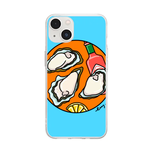 おいしい牡蠣 Soft Clear Smartphone Case