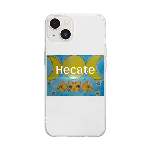 月の女神ヘカテ Soft Clear Smartphone Case